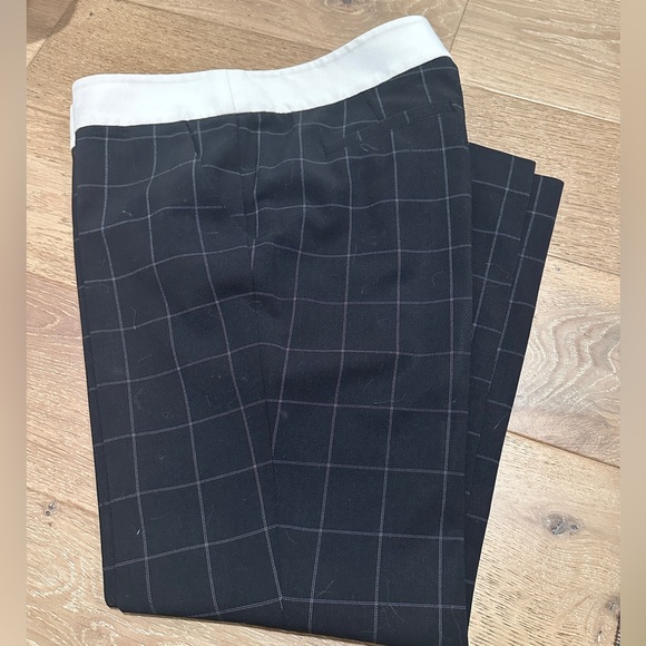 Smythe Black/white windowpane check pant - Picture 1 of 5
